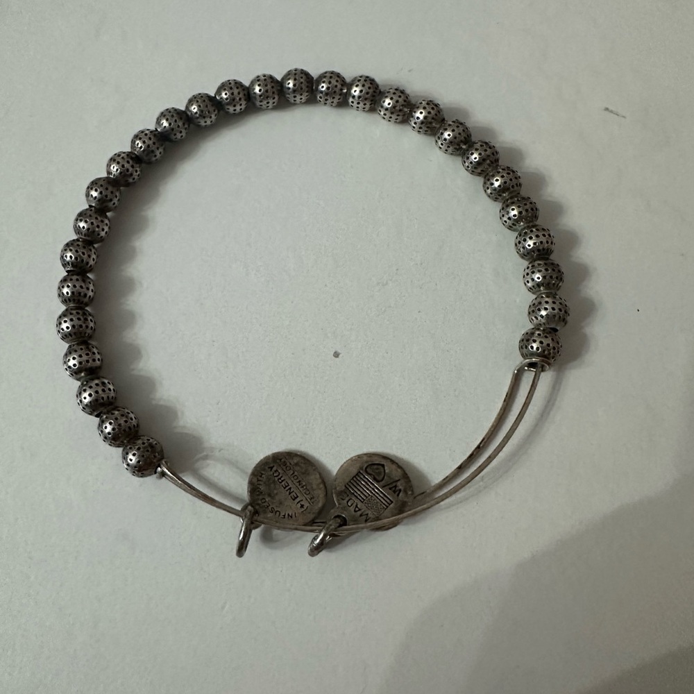 Alex and Ani Silver Beaded Bracelet